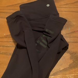 Lululemon wunder under 7/8 logo Luon